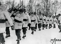 Шведские добровольцы в Финляндии 24 января 1940 РГАКФД